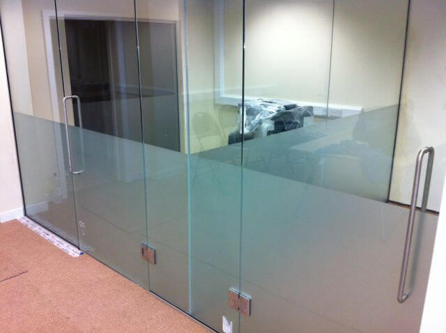 frosted glass partitions, construction, ellesmere port