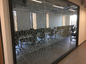 Voronoi Printed Glass