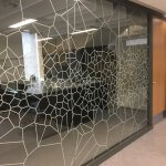 Optically Clear Window Film – “Voronoi” Glass Partition Graphics – Manchester
